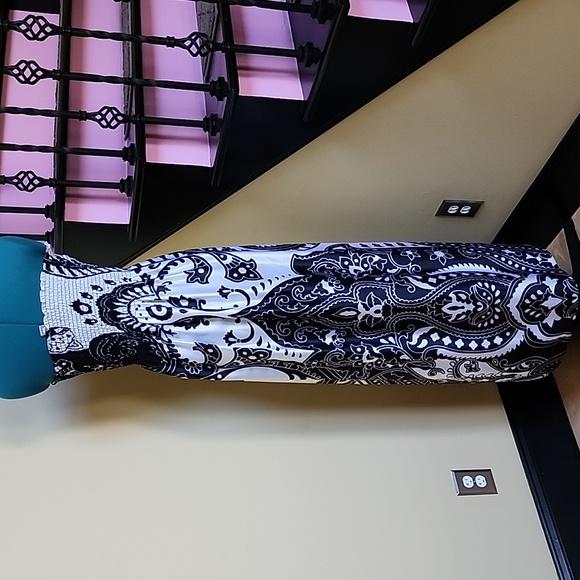 Cache 100% Silk Strapless Maxi Dress - SZ M - Picture 4 of 6